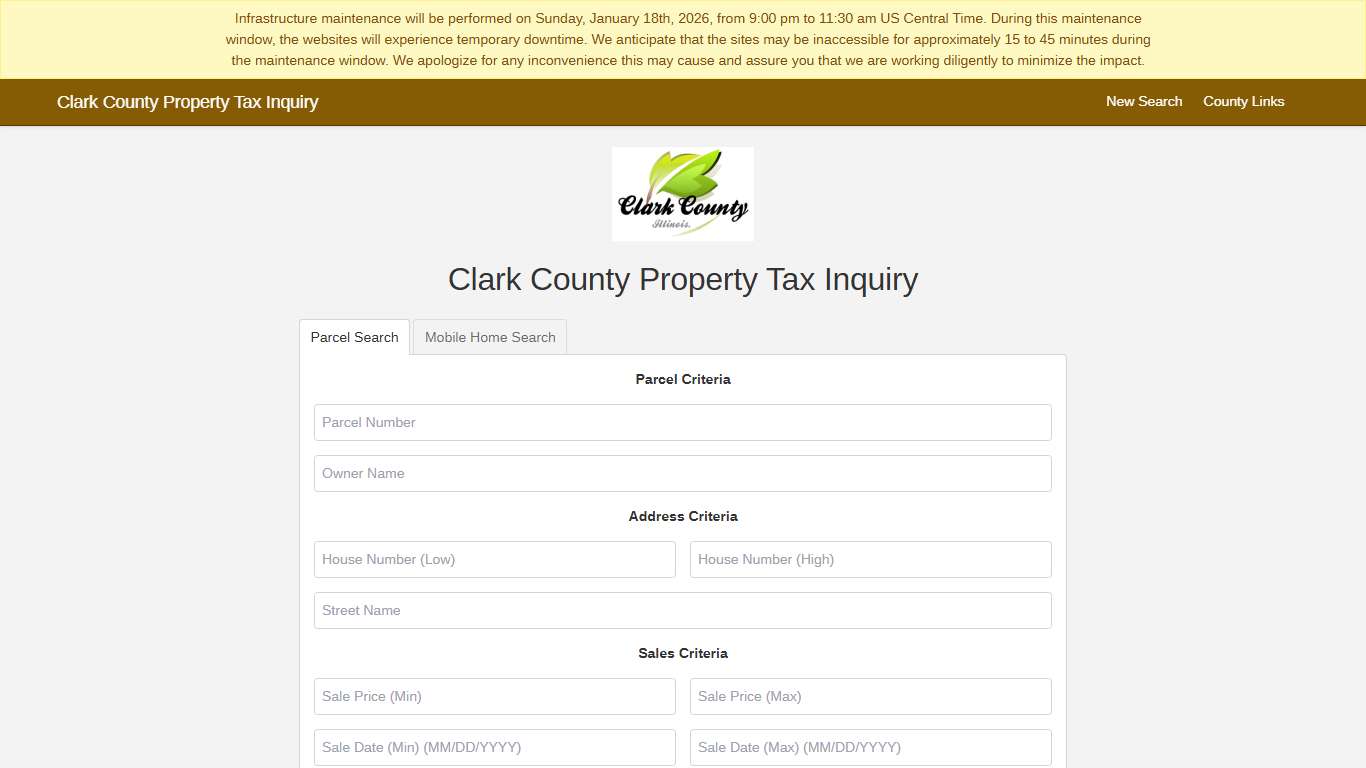 Clark County Property Tax Inquiry