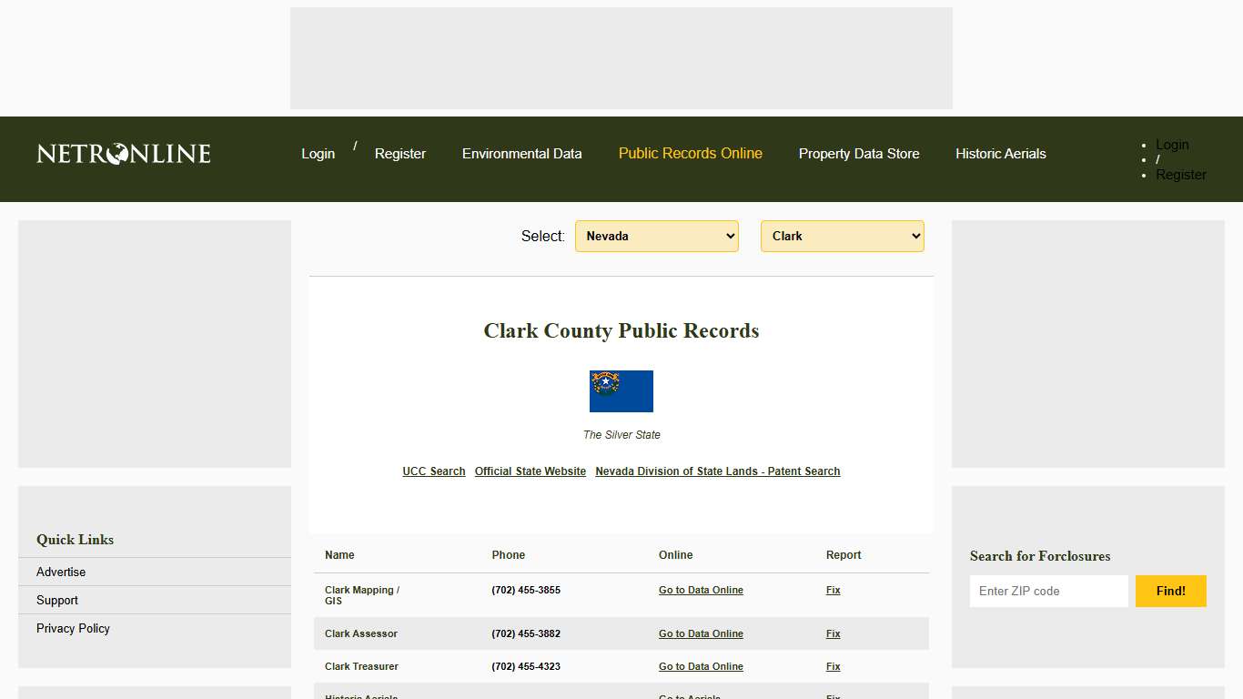 NETR Online • Clark • Clark Public Records, Search Clark Records, Clark Property Tax, Nevada Property Search, Nevada Assessor